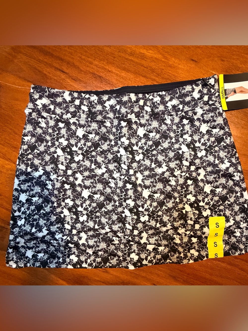 Tranquility by Colorado Clothing black and White Patterned Skirt NWT